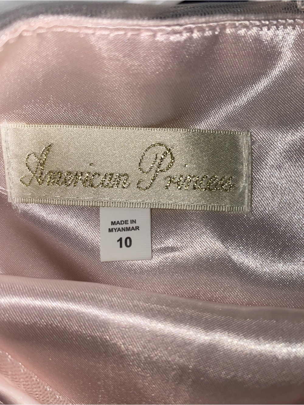 American Princess Blush Pearl-Trim Tulle Dress - Picture 5 of 7